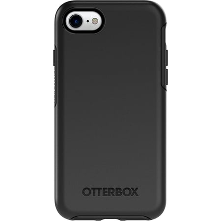 OtterBox SYMMETRY SERIES Back Cover Case for iPhone SE 3rd 2nd gen 8 and 7, Black