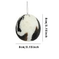thumbnail image 2 of KUCASI Christmas Tree Ornaments Set – 10 Pcs 3in Plush Cow Print Balls, Hanging Holiday Decorations for Tree, Wreath, Home & Party Décor, 2 of 6