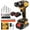 Yellow, variant on 21V Cordless Power Drill/Driver Set,  Power Drill Set with 2  & , 3/8" Keyless Chuck, 2 Variable Speed, 28- Kit Power Drill Drivers for  Use