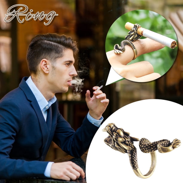 Fiudx Anillo de Garra de Dragón, Accesorio de Cobre En Diseño Mítico, Bandeja Ajustable para Dedo, Ideal para Juegos, Moda, Durabilidad Artesanal, Idea de Regalo Única
