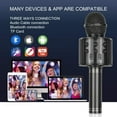 thumbnail image 4 of Best Gifts for Kids, Wireless Karaoke Microphone Bluetooth for Birthday Gifts for 4-12 Year Old Girls Boys for Girls Age 4-12 Christmas Xmas Stocking - Black, 4 of 14