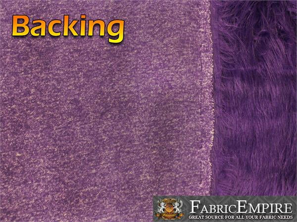 Faux Fur Fabric Long Pile Gorilla PURPLE / 60" Wide / Sold by the yard
