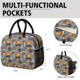 thumbnail image 6 of Womens Gray Background Basketball Elements Pattern Lunch Box for Work,Insulated Lunch Bag for Women,Loncheras Para Mujer,Leakproof Adult Lunch Bag for Work,Beach,Travel,Picnic,Camping, 6 of 7