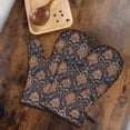thumbnail image 5 of Pioneer Flower Floral Print Pattern Oven Mitt 2-Pack Set, Heat Resistant Kitchen Gloves, 7.7" X 12", 5 of 6
