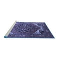 thumbnail image 2 of Ahgly Company Machine Washable Indoor Rectangle Persian Blue Traditional Area Rugs, 2' x 4', 2 of 4