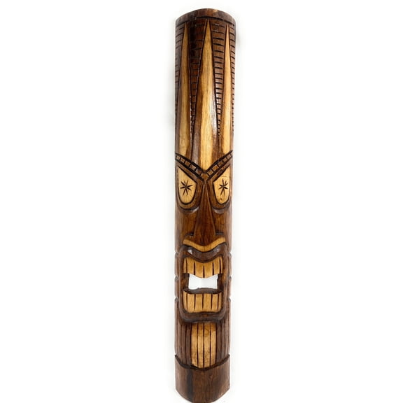 Lucky Tiki Mask 40" - Antique Finish hand Carved | #bag15058100