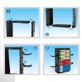thumbnail image 6 of Video Game Storage Stand Tower for PS5/ PS4/ PS3/ Xbox Series S & X/Xbox one Game, with 4 Hooks Game Controller Headphone Holder Stand, 6 of 8