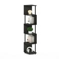 thumbnail image 4 of Furinno Econ 5-Tier Zigzag Corner Shelf Bookcase, Bookshelf, Espresso/Black, 4 of 6