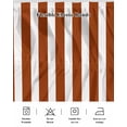 thumbnail image 5 of Burnt Orange Stripe Wrap Around Bed Skirts for King Bed 16" Drop,Bed Skirt with Adjustable Elastic Belt Dust Ruffle Bed Valance for Bedroom Hotel Luxury Farmhouse Striped Abstract Art Bed Frame Cover, 5 of 7