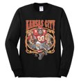 thumbnail image 2 of Wild Bobby,Kansas City Fan KC Fantasy Football Sports, Mens Long Sleeve Shirt, Black, Small, 2 of 3