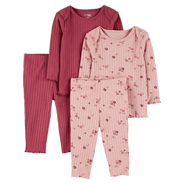 Set de ropa Simple Joys de Carter's Baby Girls de 3 a 6 meses