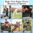 thumbnail image 3 of 2Pairs Leg Sleeves,Full Leg Compression Sleeve,Compression Long Knee Sleeve,Sports Compression UV Long Leg Sleeves with Anti-slip Silicone Strips for Men Women Running Basketball(White&Black Medium), 3 of 7