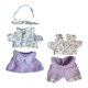 thumbnail image 2 of Mini Ropa para Muñecas perfke 6 Pulgadas Traje Accesorios Violeta, 2 of 9