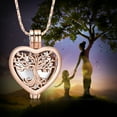 thumbnail image 4 of Tree of Life Cremation Urn Ashes Necklace for Women Men Hollow Heart Cremation Ash Pendant Loved One Memorial Jewelry, 4 of 8