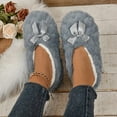 thumbnail image 4 of Slipper Socks for Women with Grippers Non Slip Fuzzy Socks Bowknot Fluffy Winter House Shoes, 4 of 9
