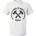thumbnail image 2 of OXI T-Shirt - This is Not Drill, Basic Casual T-Shirt for Men's and Women Fleece T-Shirt Short Sleeve - White Small, 2 of 3