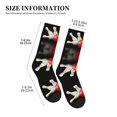 thumbnail image 3 of Women's Men's Bowling Bottle Print Colorful Novelty Pattern Crew Athletic Socks, 3 of 7