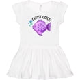 thumbnail image 3 of Inktastic Cutest Catch Cute Purple Fish Girls Baby Dress, 3 of 5