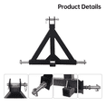 thumbnail image 2 of Ladcaser 3 Point 2" Receiver Trailer Hitch Category 1 Tractor Tow Drawbar Adapter for BX Kubota, LM25H WLM Tractor, NorTrac, Kioti, Yanmar, Cat, 2 of 6