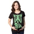 thumbnail image 1 of Camiseta de maternidad para mujer Crazy Dog Skeleton, camiseta de Halloween, 1 of 9