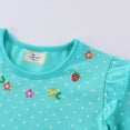 thumbnail image 7 of Trendfront Girls Bunny Embroidery Dresses Crewneck Flutter Sleeve A Line Dress Animal Print Cute Everyday Outfit Dresses, 7 of 7