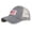 Grey, variant on Unisex American Flag Patch Mesh Back Baseball Cap July of 14 Vintage Distressed Trucker Hat