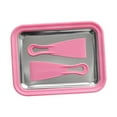 thumbnail image 3 of deevoka Ice Cream Maker Pan with 2 Spatulas Versatile Aluminum Alloy Practical Household Pink, 3 of 9