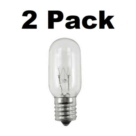 - Two Bulbs 25T8N Clear 25 Watt 130 Volt E17 Intermediate Base 25W Microwave