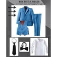 thumbnail image 2 of Lycody Boys Suit Set Slim Fit Kids Formal Suits Toddler Tuxedo Wedding Prom Classic Suits for Boy Teen Black Blue Dress Outfit, 2 of 6
