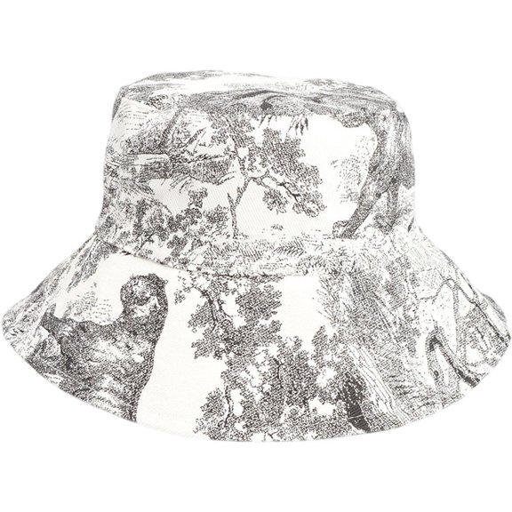 Slccxzc Cool Chinese Painting Bucket Hat for Women Men Casual Sun Wide Brim Cap Packable Outdoor Fisherman Hat