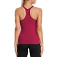 thumbnail image 2 of Beautyin Women's Athletic Yoga Tops Slim Fit Racerback Running Undershirt, 2 of 6