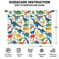 thumbnail image 2 of Blackout Kids Curtains,Cute Dinosaur Pattern Childrens Insulated Curtains Set Of 2,Bedroom Essentials,Toddler Room Decor 42x63in(106x160cm), 2 of 4