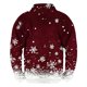 thumbnail image 3 of Sudadera sin capucha para hombre, informal, a la moda, con cuello alto, estampado, cremallera, jersey de manga larga, blusa de poliéster para hombre, 3 of 3