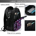 thumbnail image 3 of Yiaed Peacock Feathers3 Print Laptop Backpack,Business Travel Durable Laptops Backpack with USB Charging Port,Water Resistant College Computer Bag, 3 of 5