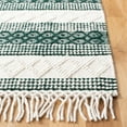 thumbnail image 6 of SAFAVIEH Natura Candelario Striped Wool Area Rug, Ivory/Green, 3' x 5', 6 of 9