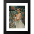 thumbnail image 2 of Jacek Malczewski 11x14 Black Modern Framed Museum Art Print Titled - Portrait of a Woman Against a Rowanberry Grove (1917), 2 of 5