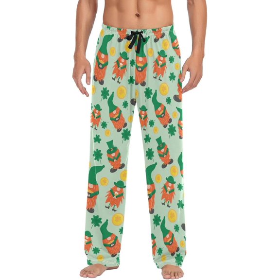 GZHJMY St. Patrick's Day Pajama Pants for Men, Lounge Pants Lightweight Men Pajama Bottoms with Drawstring Pockets, Christmas New Year Birthday Gifts, XX-Large