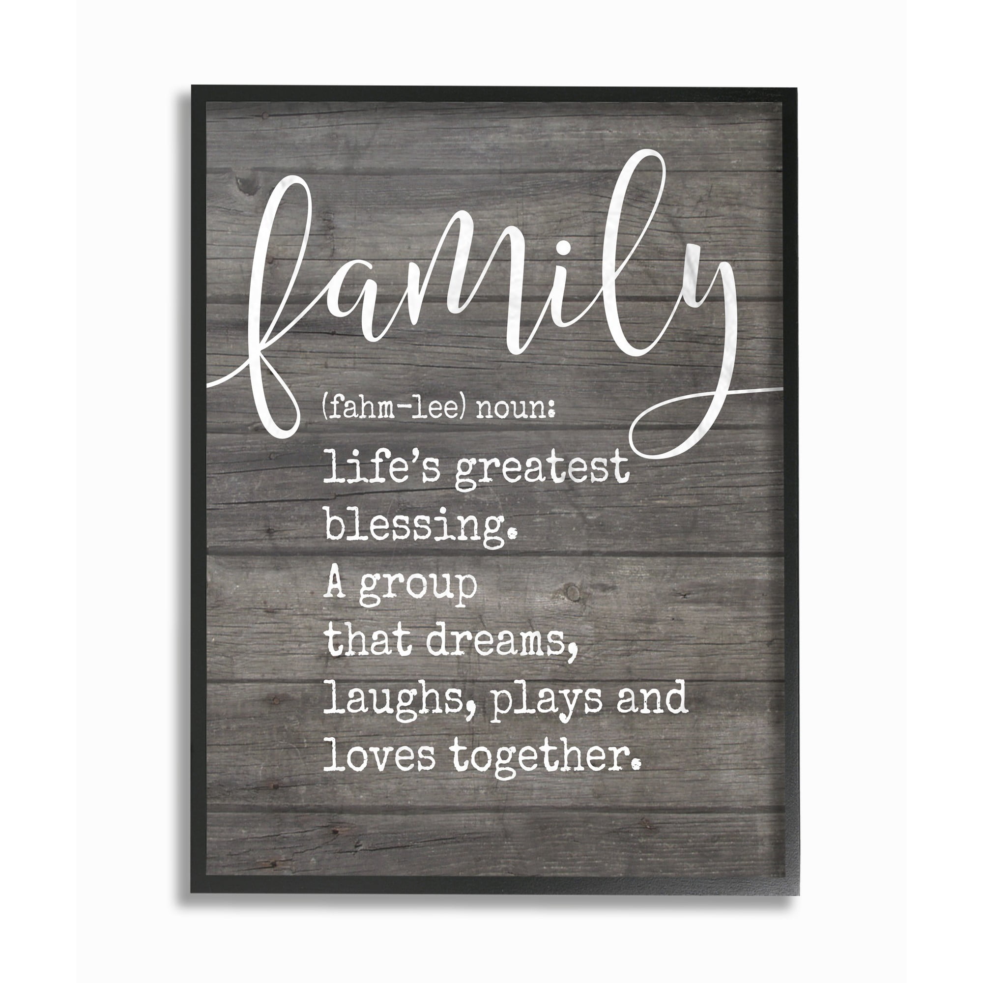 The Stupell Home Decor  Collection Family Definition  