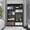Black 2, variant on 49 Wide 2 Piece Bookcase Set Living Room Storage Cabinet with 9 Shelves, Particle Board, Matt Gray/White