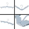 thumbnail image 4 of Percha de Ropa Plegable Portátil Estante de Sequía Plástica Colgador Clips para Excursión Acampada Azul Baoblaze Suspensiones plegables del recorrido, 4 of 8