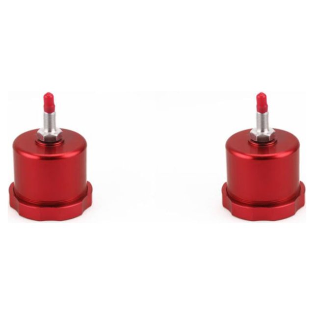 Scienceny Copa de aceite de freno de mano a la deriva para coche, depósito de freno electrónico hidráulico, actualización de automóvil, Rojo 2piezas