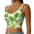 thumbnail image 2 of Fuzoiu Avocado And Tropical Palm Leaves Print Women's Sports Vest,U-Back Sports Tank,Gym Vests,Athletic Sleeveless Shirts,Exercise Undershirts,Yoga, Gym, and Dance Wear-XX-Large, 2 of 8