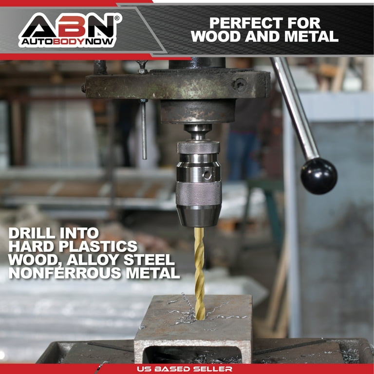 ABN Titanium Drill Bits Set Twist Drill Bit for Metal Drill Bits