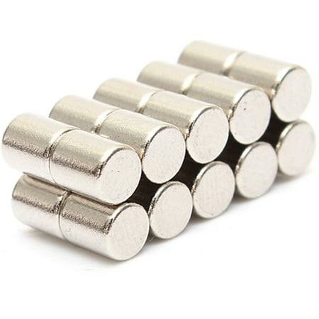 

Walbest Pack of 20 4x5mm Round Cylinder Super Strong Neodymium Magnets N52 Permanent Strong Blocks Rare Earth Neodymium Magnets