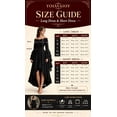 thumbnail image 5 of YOIAVAIOY Women Above Knee Dress Long Flared Sleeve Off Shoulder Strapless Solid Color Smocked Waist Dress Black XL, 5 of 6
