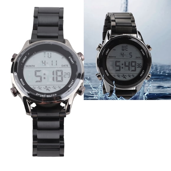 Reloj De Pulsera Digital Para Hombre Multifuncional 50 M De Profundidad A Prueba De Lluvia