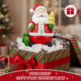 thumbnail image 6 of Ayieyill Christmas Santa Claus Stocking Holder, Resin Stocking Holders for Mantle Christmas Decorations, 6 of 7