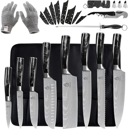

Knife Set 14pcs Japanese Knife Set Multiple Colour Premium German Stainless Steel Kitchen Knife Set