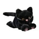 thumbnail image 5 of Juguete de peluche de gato para niños, muñeco de gato de peluche, decoración del hogar, dibujos animados de animales de peluche para adultos, niños, negro, 5 of 8