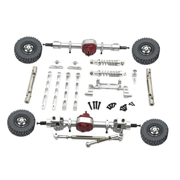Piezas de coche RC, repuestos modificados, kits de accesorios de repuesto fáciles de instalar para plata